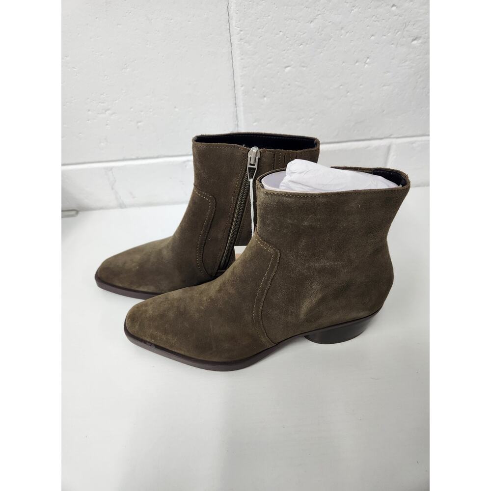 Dolce Vita Women's Fahari H2O Ankle Booties In Army Suede, Size 6. Waterproof